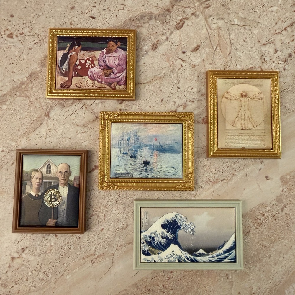 ZURU Mini Brand Create Masterpieces Art Lot 5 Hokusai Da Vinci Monet Gauguin